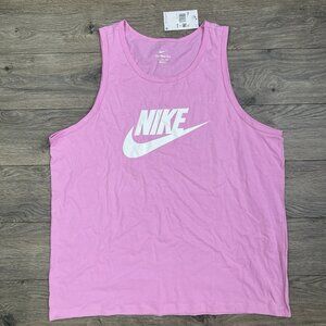 Nike Tank Top Size 2XL Mens Pink Sportswear Futura Icon Sleeveless